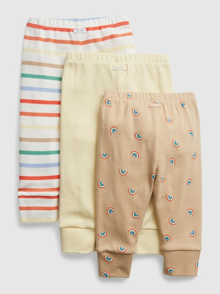 GAP Baby bavlnené tepláky, 3 ks GAP