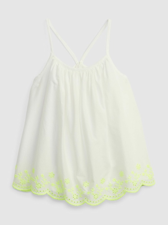 GAP Baby plátený top s madeirou GAP