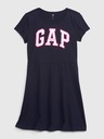 GAP Detské šaty s logom GAP