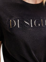 Desigual Čierne dámske tričko Desigual Dublin