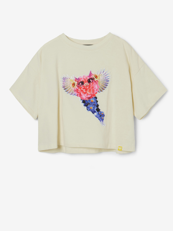 Desigual Desigual Catrina krémové dievčenské tričko