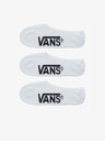 Vans Sada troch párov pánskych ponožiek v bielej farbe VANS