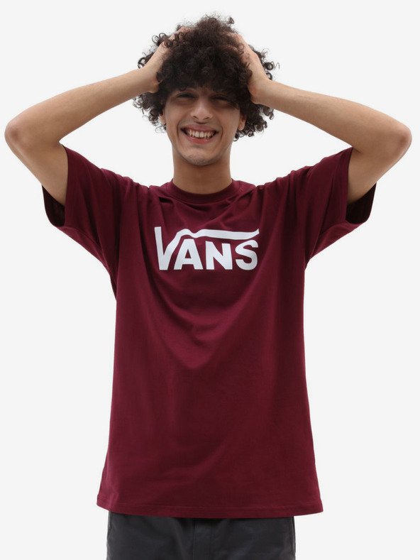 Vans Pánske bordové tričko VANS