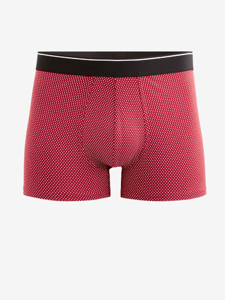 Celio Červené pánske vzorované boxerky Celio Mitch
