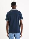 Celio Tmavomodré pánske základné polo tričko Celio Gesort