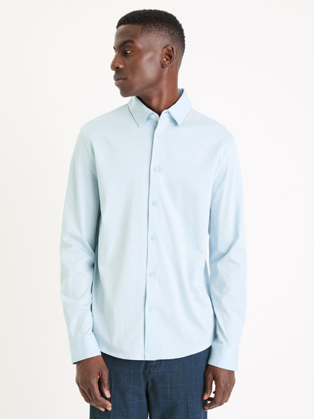 Celio Svetlomodré pánske tričko Celio Vajersey