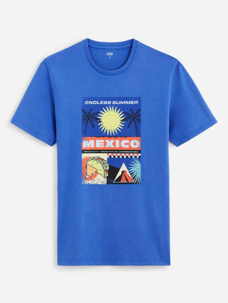 Celio Modrá pánska košeľa Celio Dexico