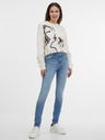 Pieces Svetlomodré skinny fit džínsy Pieces Delly