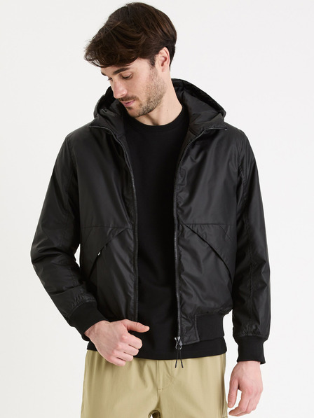 Celio Čierne pánske sako Celio Guhoodie