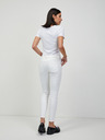 Orsay Biele skrátené skinny fit džínsy ORSAY