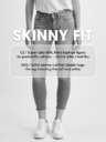 Orsay Biele skrátené skinny fit džínsy ORSAY
