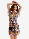 Desigual Ružové dámske vzorované šaty Desigual x M. Christian Lacroix Cadiz