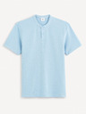 Celio Svetlomodré pánske základné polo tričko Celio Gesohel