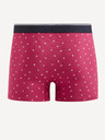 Celio Červené pánske vzorované boxerky Celio Mitch