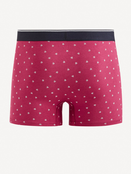 Celio Červené pánske vzorované boxerky Celio Mitch