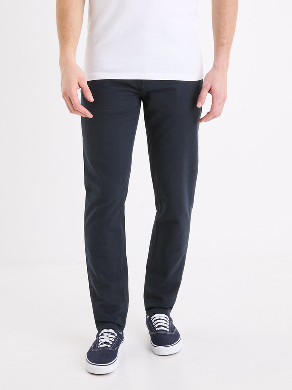 Celio Tmavomodré pánske nohavice Celio Gofive