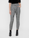 Vero Moda Šedé kockované nohavice VERO MODA Eva
