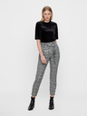 Vero Moda Šedé kockované nohavice VERO MODA Eva
