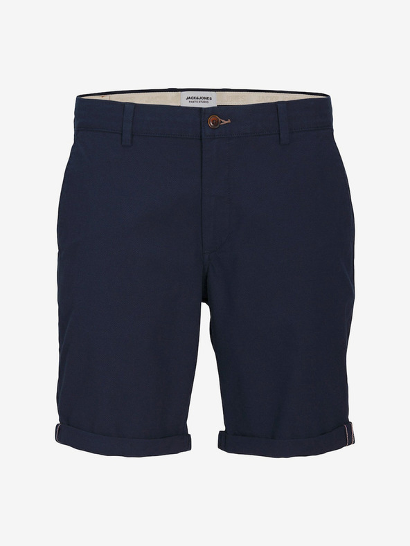 Jack & Jones Tmavomodré pánske chino šortky Jack & Jones Fury