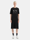 Armani Exchange Čierne dámske šaty Armani Exchange