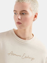 Armani Exchange Béžové dámske mikinové šaty Armani Exchange