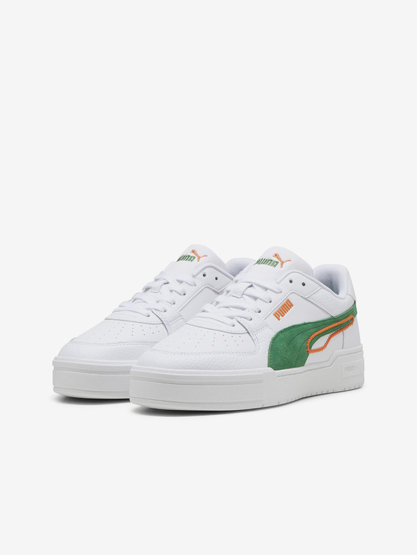 Puma Biele kožené tenisky Puma CA Pro Play