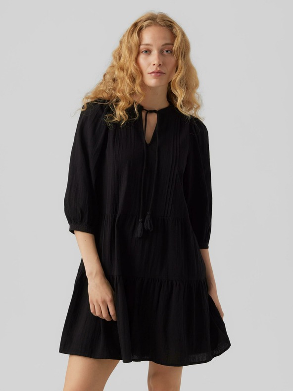 Vero Moda Čierne dámske šaty VERO MODA Pretty