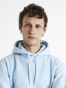 Celio Svetlomodrá pánska mikina Celio Vesix