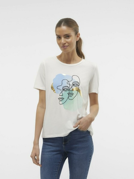 Vero Moda Vero Moda krémová dámska košeľa Facey