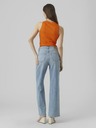 AWARE by VERO MODA Oranžové dámske rebrované základné tielko AWARE by VERO MODA Lavender