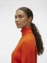 Vero Moda Oranžový dámsky sveter VERO MODA Goldneedle