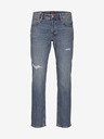 Jack & Jones Modré pánske džínsy zúženého strihu Jack & Jones Mike