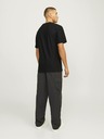 Jack & Jones Čierne pánske tričko Jack & Jones Aruba