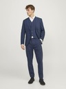 Jack & Jones Tmavomodré pánske plátené šortky Jack & Jones Riviera