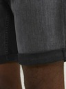 Jack & Jones Čierne pánske džínsové šortky Jack & Jones Rick