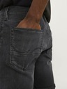 Jack & Jones Čierne pánske džínsové šortky Jack & Jones Rick