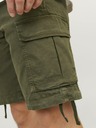 Jack & Jones Khaki Pánske kargo šortky Jack & Jones Cole