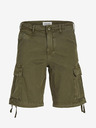 Jack & Jones Khaki Pánske kargo šortky Jack & Jones Cole