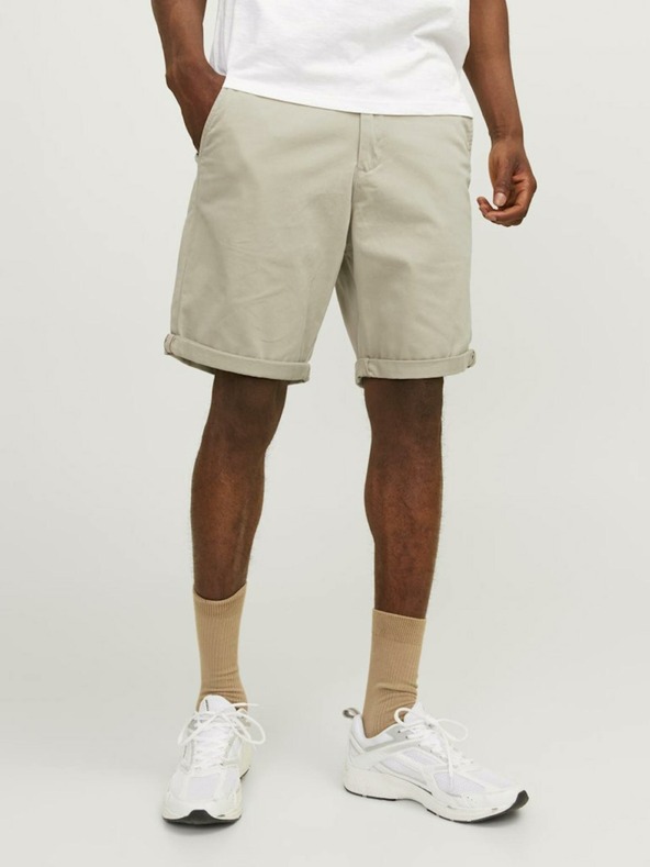 Jack & Jones Béžové pánske chino šortky Jack & Jones Bowie