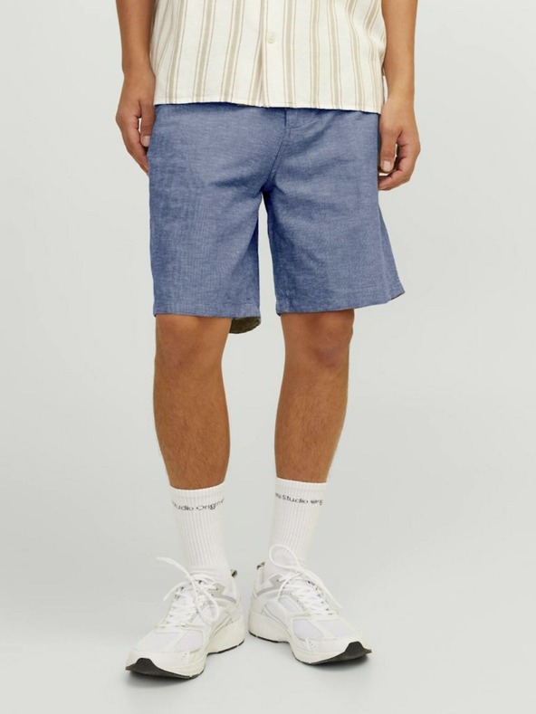Jack & Jones Svetlomodré pánske chino šortky s plátnom Jack & Jones Ace