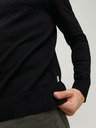 Jack & Jones Čierny základný sveter Jack & Jones Emil