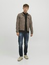 Jack & Jones Tmavomodré pánske džínsy rovného strihu Jack & Jones Mike