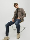 Jack & Jones Tmavomodré pánske džínsy rovného strihu Jack & Jones Mike