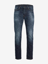 Jack & Jones Tmavomodré pánske džínsy rovného strihu Jack & Jones Mike