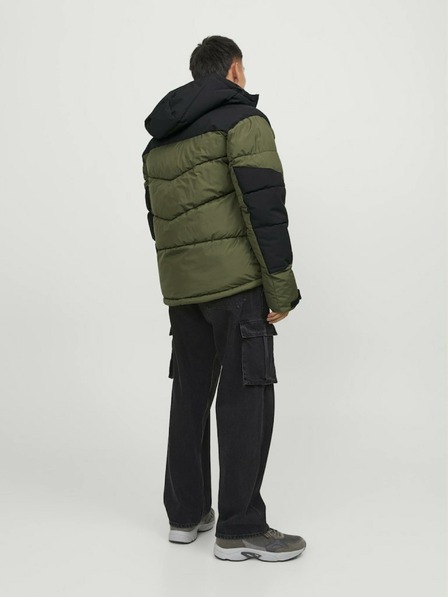 Jack & Jones Jack & Jones Otis Khaki pánska prešívaná zimná bunda