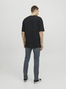 Jack & Jones Tmavomodré pánske džínsy úzkeho strihu Jack & Jones Glenn
