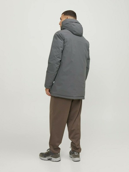 Jack & Jones Tmavosivá pánska zimná bunda Jack & Jones Tate