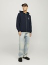 Jack & Jones Tmavomodrá pánska mikina Jack & Jones Forest s kapucňou na zips