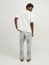 Jack & Jones Krémová pánska polokošeľa Jack & Jones Taormina