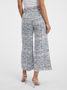Orsay Modré a krémové dámske tvídové culottes ORSAY